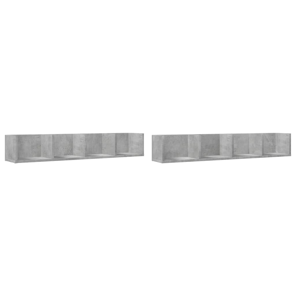 vidaXL Wall Cabinet Concrete Gray 29.5inchx7.1inchx6.5inch Engineered Wood