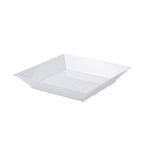3.9 X 3.9 Inch Party Plates, 20 Disposable Appetizer Plates - Elegant, Square, White Plastic Serving Plates, Durable, For Weddin