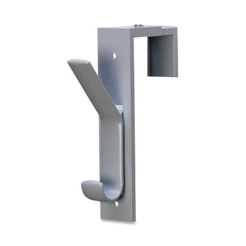 Wholesale CASE of 10 - Deflect-O Partition Hooks-Partition Hook,1-1/2x6-1/2x2-1/2,Adjusts to 2-3/4,Gray