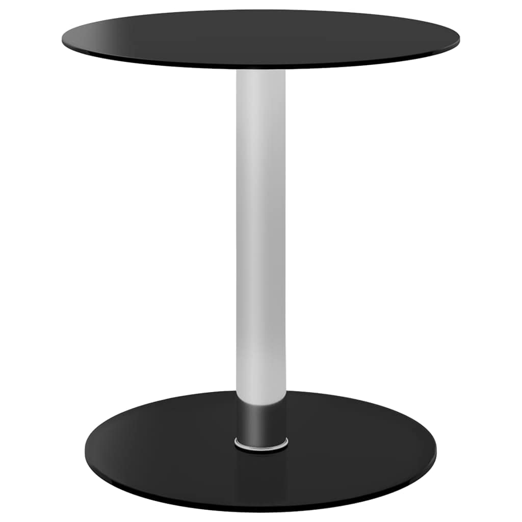 FAMIROSA Coffee Table Black 15.7 Tempered Glass