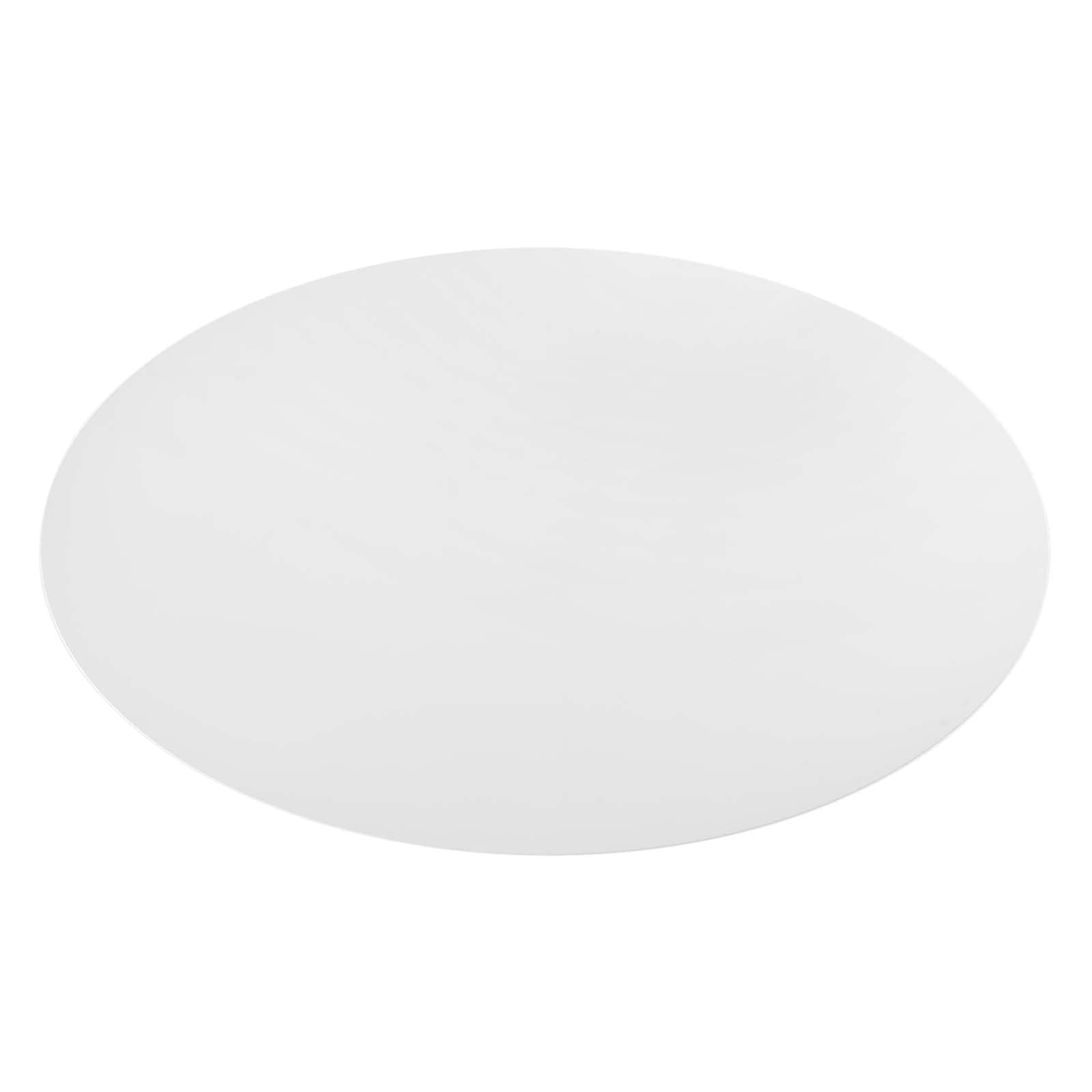 Modway Lippa 78" Oval-Shaped Mid-Century Modern Dining Table With White Wood Top And Gold Base