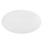 Modway Lippa 78" Oval-Shaped Mid-Century Modern Dining Table With White Wood Top And Black Base