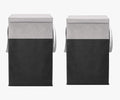 Foldable Laundry Basket with Lid & Handles  Large Collapsible Clothes Storage Hamper for Bedroom, Bathroom & Home Organization