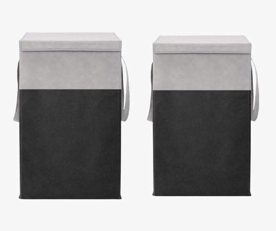 Foldable Laundry Basket with Lid & Handles  Large Collapsible Clothes Storage Hamper for Bedroom, Bathroom & Home Organization