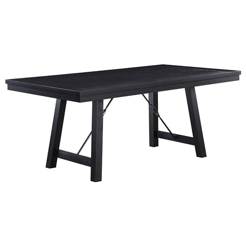 Coaster Home Furnishings Newport 5-Piece Rectangular Trestle Table Dining Set Black