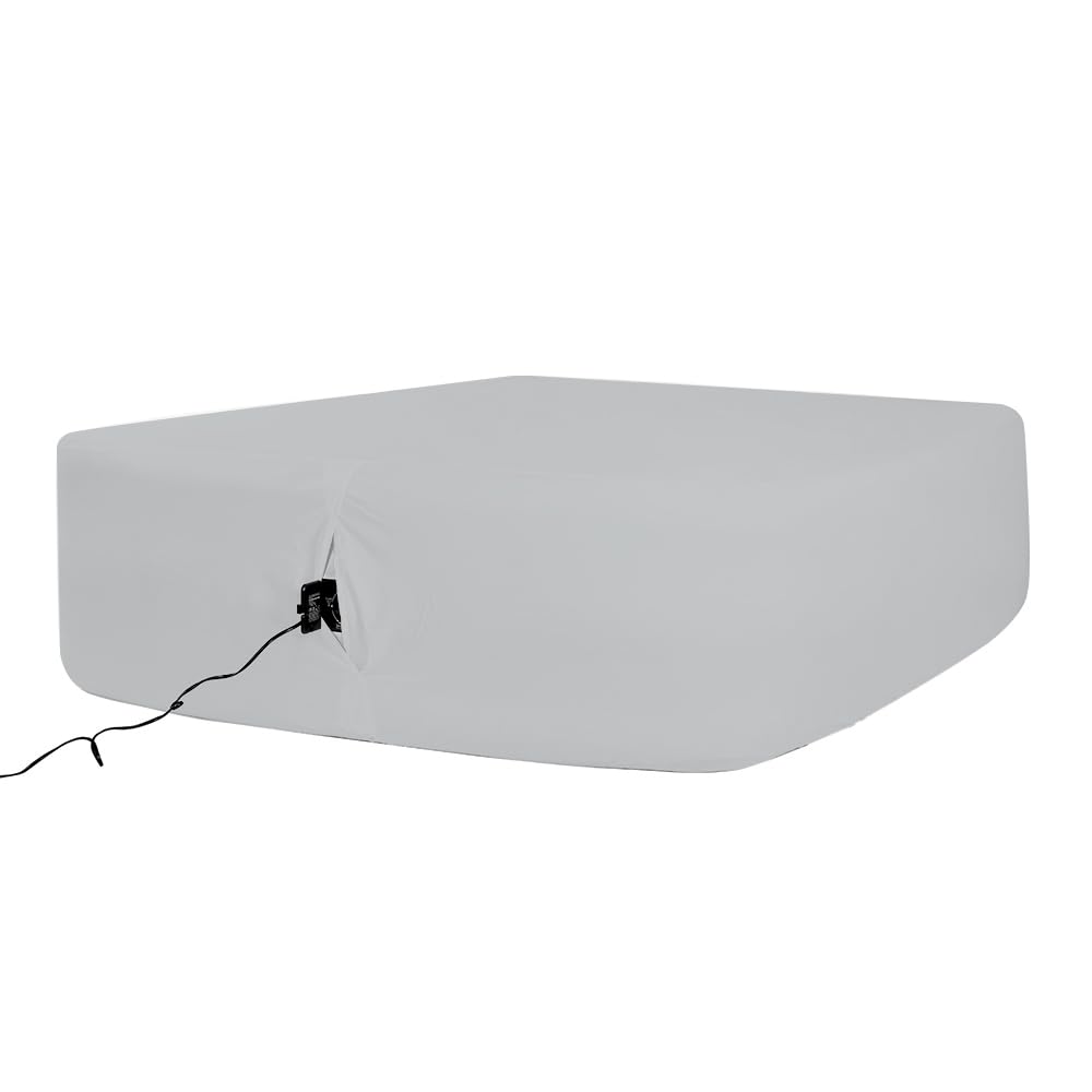 Bedecor Air Bed Sheets For Mattress Cover Removable Bed And Elastic Band Super Soft And Breathable & Deep Up To 21'' Light Gray