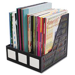 Advantus Literature File, Three Slots, Black AVT34091