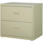 Lorell 2-Drawer Lateral File, 30 by 18-5/8 by 28-1/8-Inch, Putty