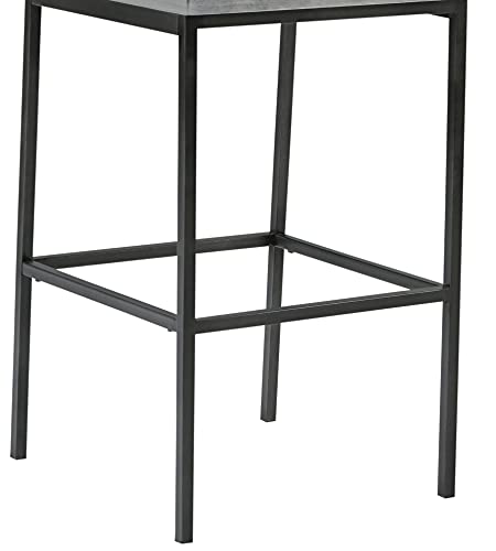 Progressive Furniture Sawyer Wood/Metal Bar Stool, Gray/Gunmetal
