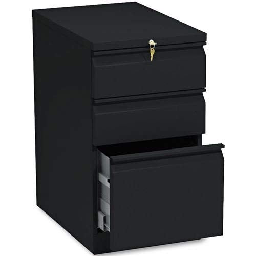 Hon Brigade 1 File & 2 Box Drawers Mobile Storage Pedestal File In Black