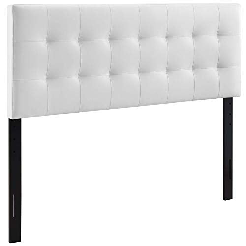 Ergode Lily Full Upholstered Vinyl Headboard - White