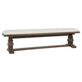 Kosas Home Quincy 71' Solid Pine Wood Upholstered Bench In White