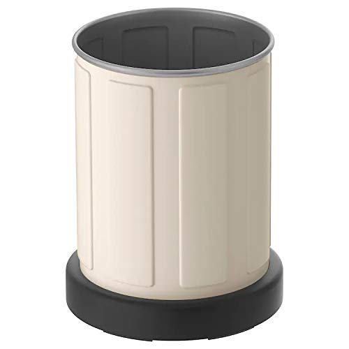 Toothbrush Holder, Beige(Height: 11 cm (4) Volume: 43 cl (15 oz))