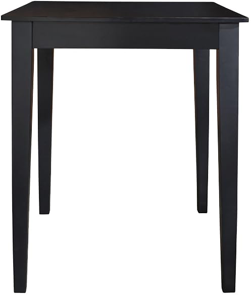 Crosley Furniture Counter Height Wood Pub Table for Bar and Dining, Black