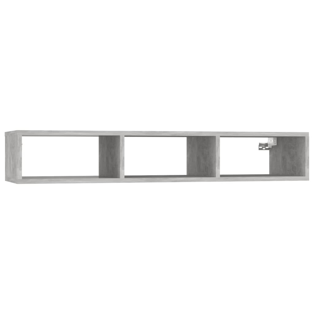 806251 vidaXL Wall Shelf Concrete Gray 40.2&quot;x12&quot;x7&quot; Chipboard