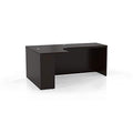 Safco Mayline AEC72LLDC Aberdeen 72"W Left Extended Corner Table, Mocha Tf
