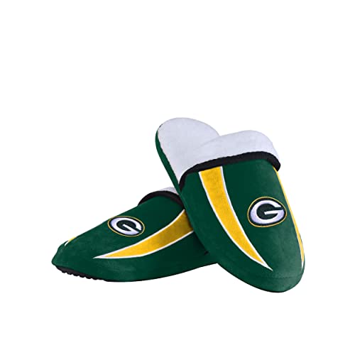Green Bay Packers Nfl Mens Sherpa Slide Slippers - M