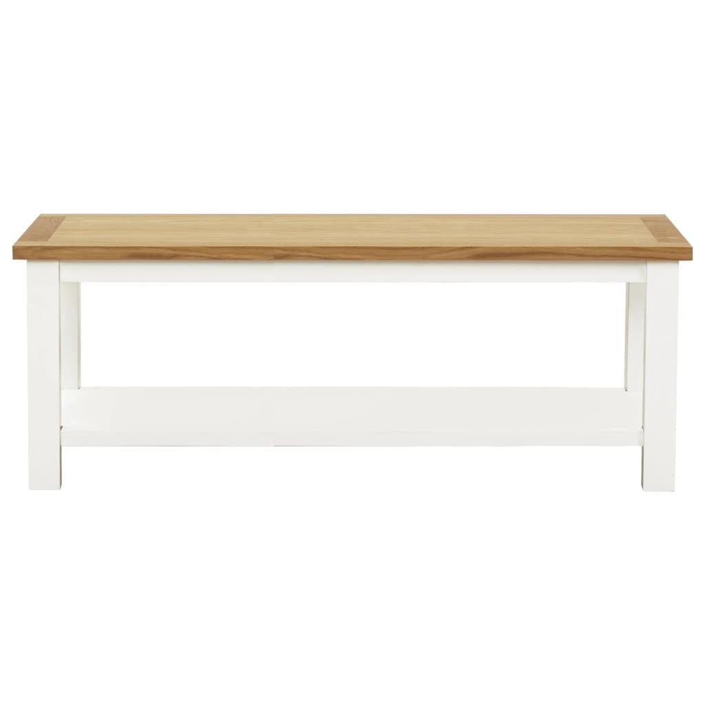 vidaXL Solid Spruce Wood Coffee Table - Thumbnail 4