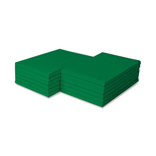 Colored Memo Note Pads Glued On Top - Size 4 X 6 | 100 Sheets Per Pad | 5 Scrach Pads Per Pack | Bright Colored Green