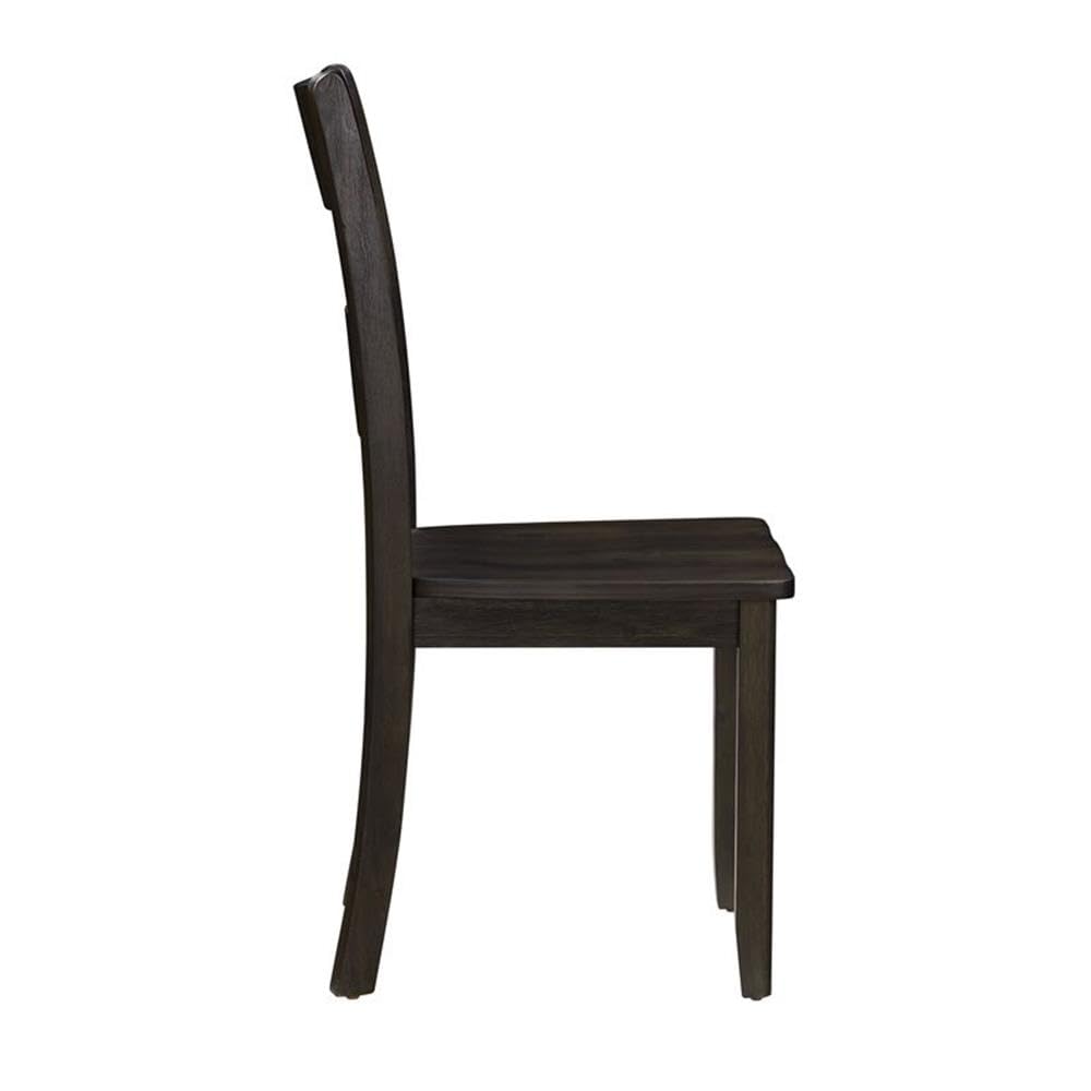 Acme Haddie Dining Side Chair in Distressed Walnut (Set of 2)