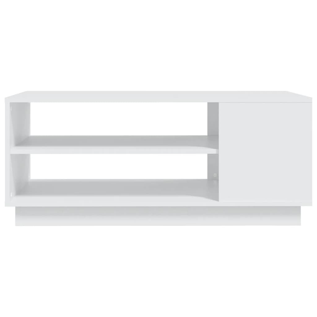 vidaXL Coffee Table White 40.2"x21.7"x16.9" Engineered Wood