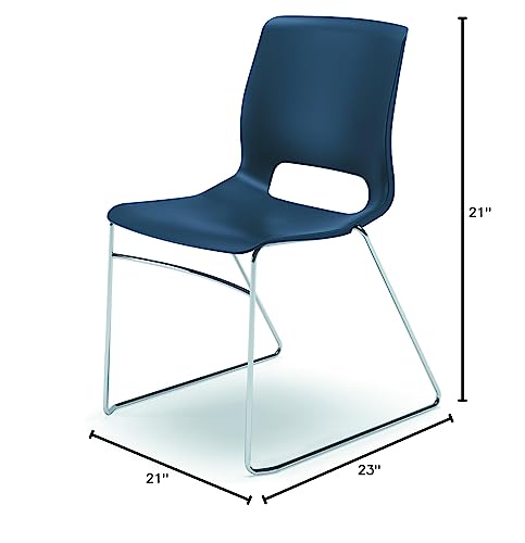 HON Motivate High-Density Regatta Shell Stacking Chair for 4 per Carton, Regatta