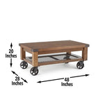 Steve Silver Company Hailee Table, Disteressed Oak Finish