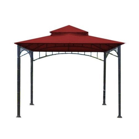 Garden Winds Replacement Canopy Top Cover For Madaga Gazebo - Riplock 350 - Cinnabar