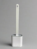 Silicon Toilet Cleaning Brush with Slim NoSlip Long Handle Toilet Brush (1, JKE1SiliconeBrush)
