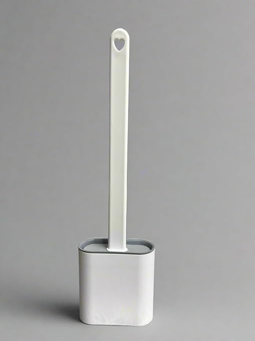 Silicon Toilet Cleaning Brush with Slim NoSlip Long Handle Toilet Brush (1, JKE1SiliconeBrush)
