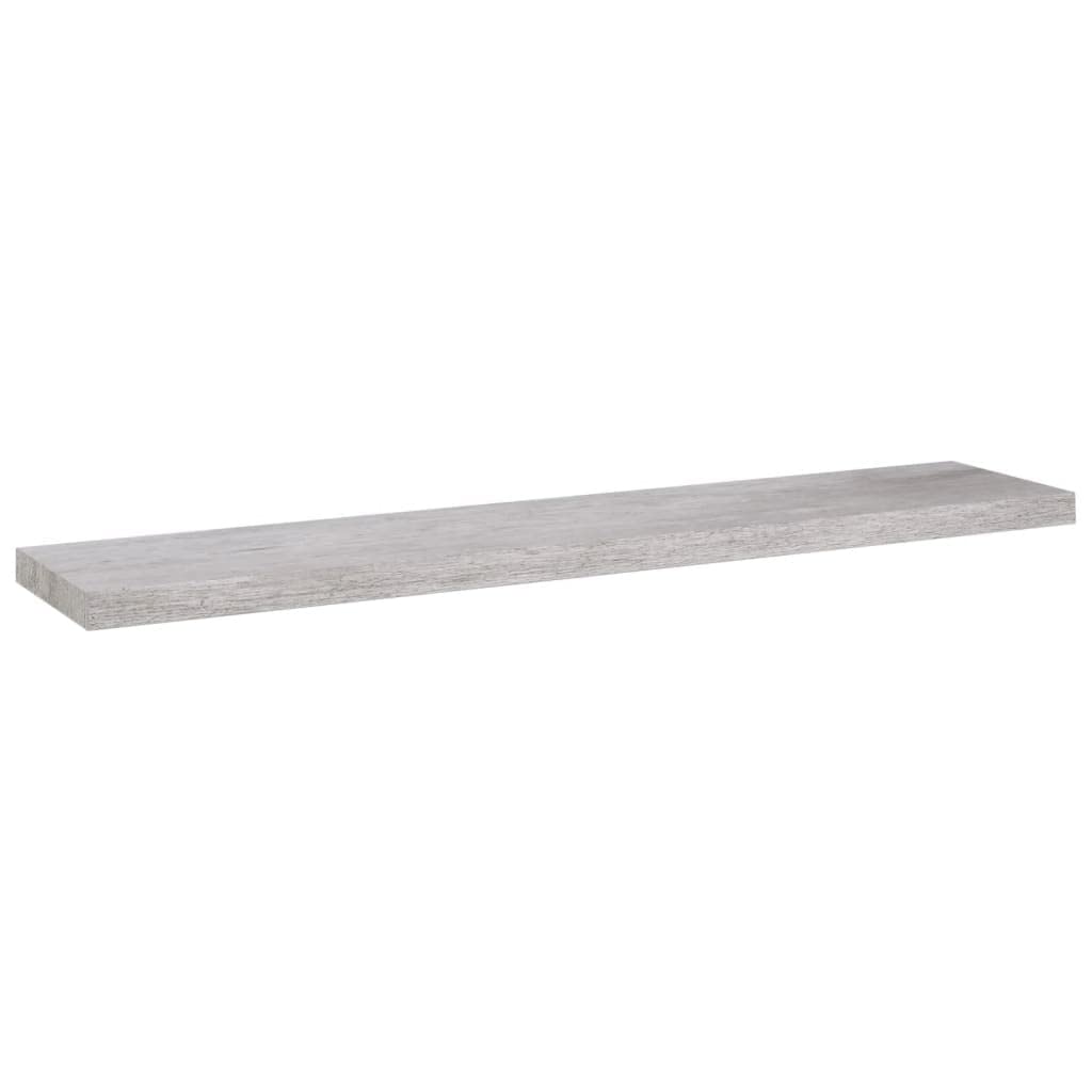 SKM Floating Wall Shelves 2 pcs Concrete Gray 47.2&quot;x9.3&quot;x1.5&quot; MDF