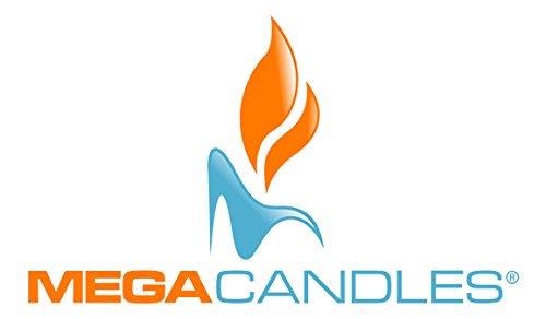 Mega Candles 1 Pc Unscented White Square Pillar Candle, Hand Poured Premium Wax Candles 3 Inch X 9 Inch, Home D  Cor, Wedding Re