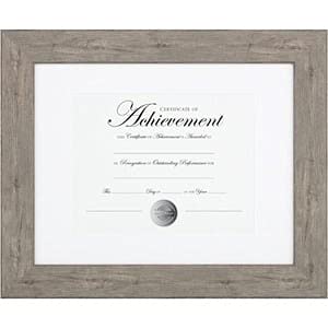 Burnes DAXNDFB1114GT 11 x 14 in.; 8.5 x 11 in. Document Frame Gray