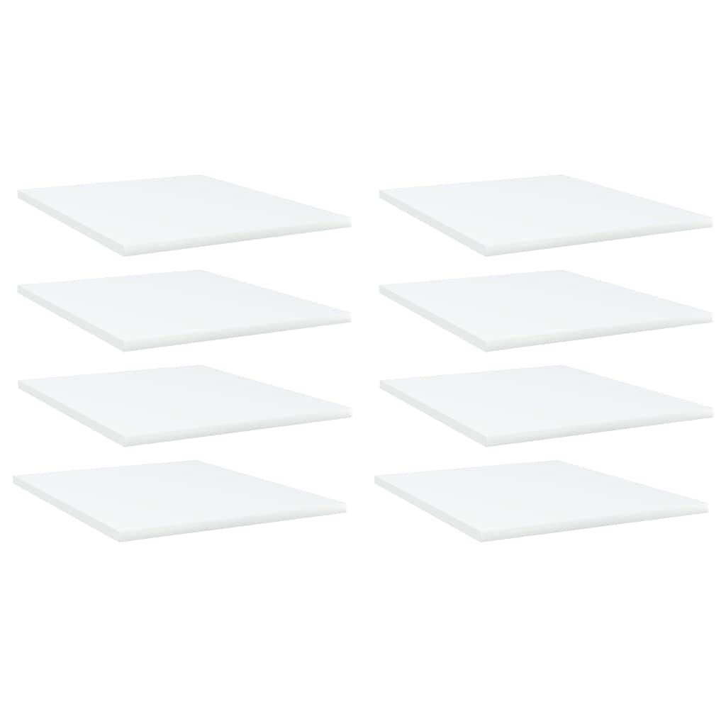 Bookshelf Boards-SKM Bookshelf Boards 8 pcs White 15.7&quot;x19.7&quot;x0.6&quot; Chipboard