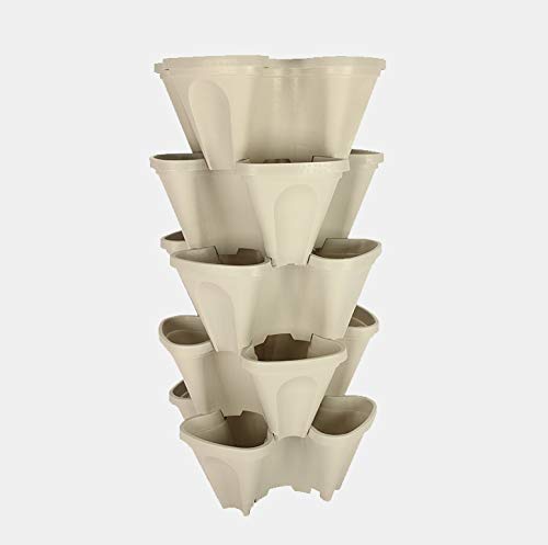 Yp Supplier Llc Dba Mr.Stacky Large Stackable Planters (Stone)