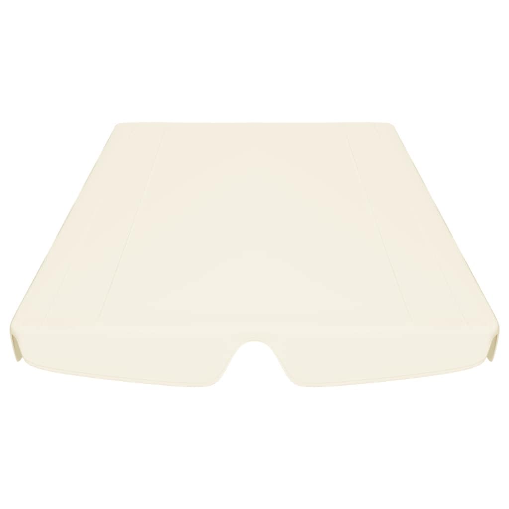 vidaXL Cream Replacement Canopy for Garden Swing