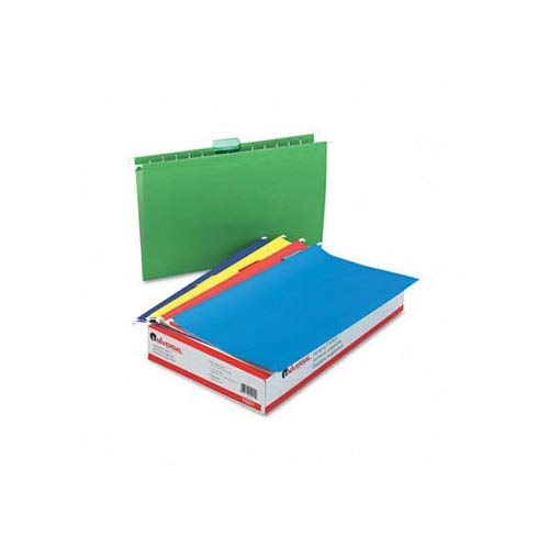 Universal Bright Color Hanging File Folders Folder,Hang,Lgl,25/Bx,Ast (Pack Of5)