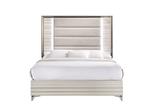 Global Furniture Usa Zambrano White Queen Bed