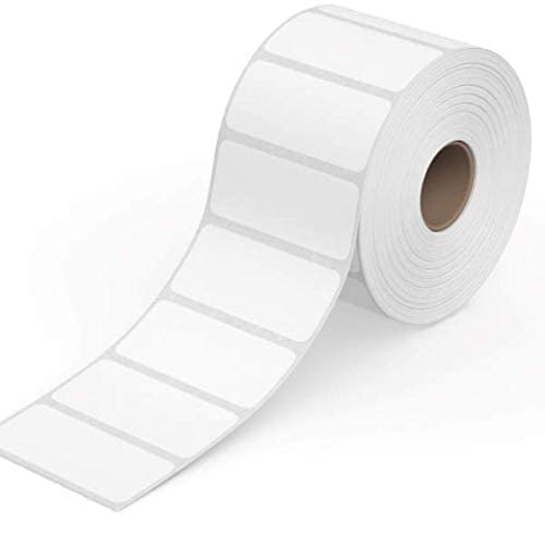 True-Ally 50X25 Direct Thermal Barco De Label Sticker - 2 X 1 Inches - 50Mm X 25Mm - 1000 Labels Per Roll - White Self Adhesive 