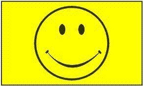 Happy Face (Smiley Yellow) Flag: 3X5Ft Poly