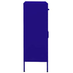 vidaXL Industrial Storage Cabinet, Steel Construction - Adjustable Shelves, Navy Blue, 31.5"x13.8"x40"