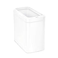 simplehuman 25 Liter / 6.6 Gallon Slim Open Top Small Trash Can, Commercial Grade Heavy Gauge Office Trash Can, White Stainless 