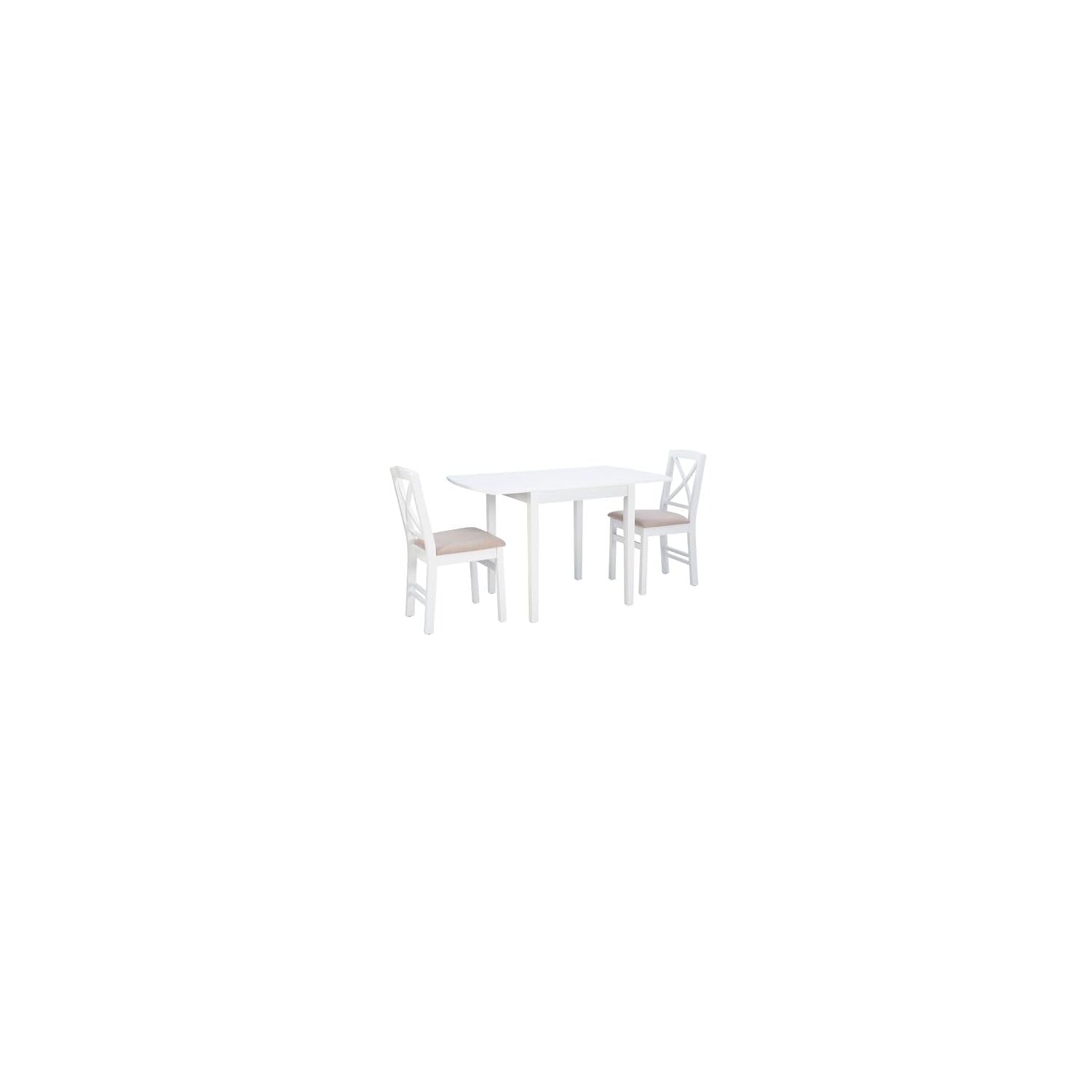 Torino 3Pc Drop Leaf Dining Set Black