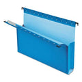 SureHook Reinforced Hanging Box Files, 3 Exp with Sides, Letter, Blue, 25/Box