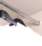 Mcredy 2 Pair Zinc Alloy Oval Hanging Rail Rod Holder End Bracket Support For Wardrobe Closet Silver 0.63' Inner Size
