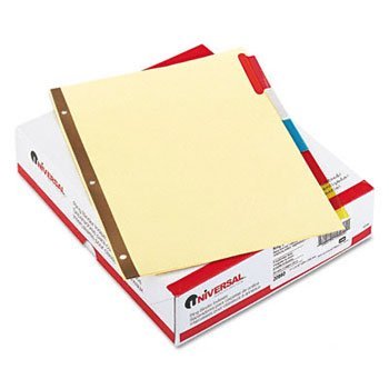 Universal Extended Insertable Tab Indexes Index,Bndr,5Col Tb,24/Bx (Pack Of5)