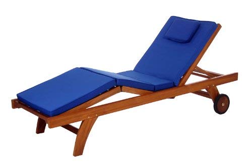 All Things Cedar TL78 Teak Chaise Lounge Chair