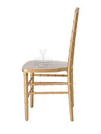 Commercial Seating Products European Gold Wood Dining Chairs, 2-Pack