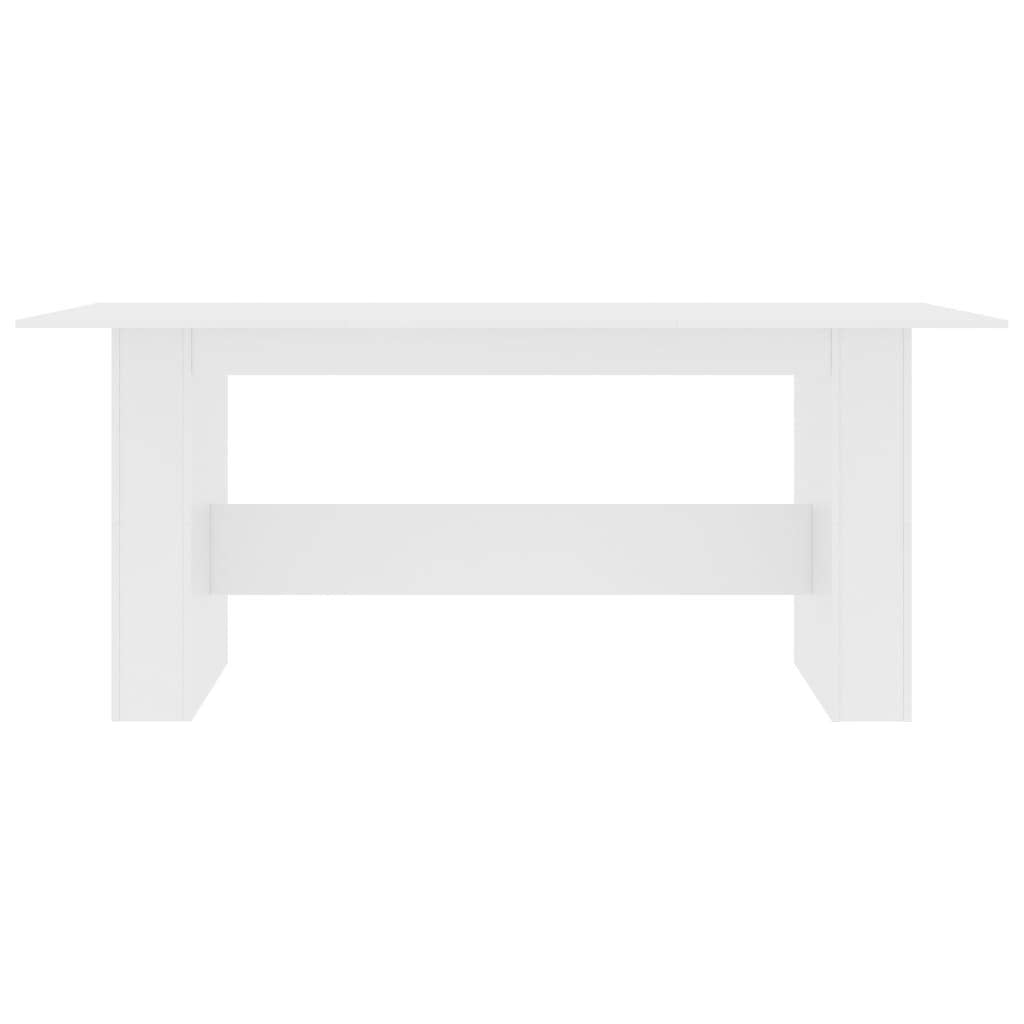 vidaXL Dining Table White 70.8&quot;x35.4&quot;x29.9&quot; Chipboard