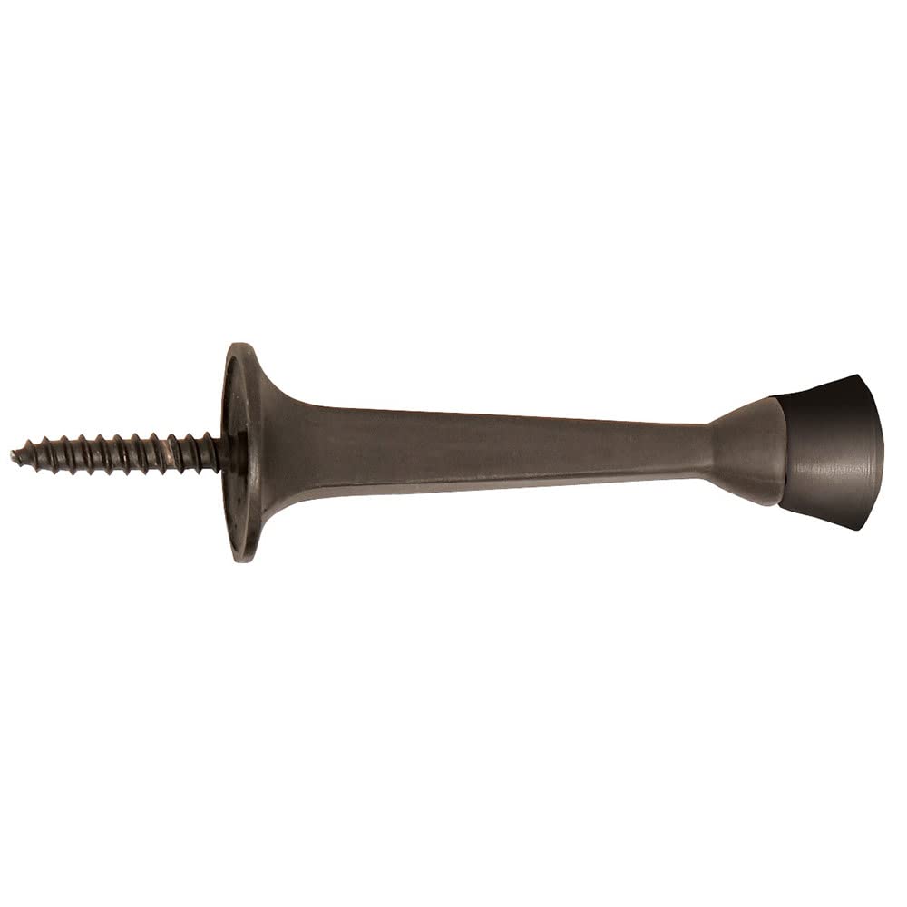 Door Stop Wall Protector With Rubber Tip - Oil Rubbed Bronze Solid Steel Cast Door Stoppers 20-Pack - Design House, 188243